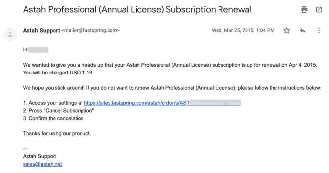 cancel-subscription-sample-email